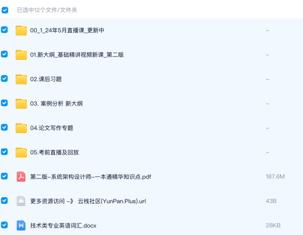 网盘截图